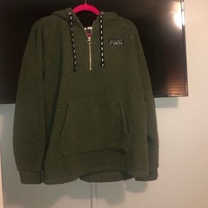 Cute green Sherpa hoddie